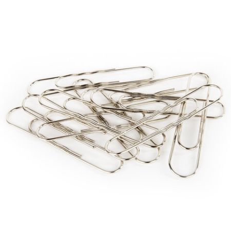 Скрепки 78мм 50шт никелированные гофрированные BRAUBERG 1/10