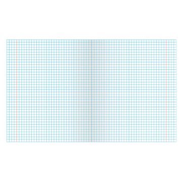 Тетрадь 24л клетка с полями ЗЕЛЁНАЯ обложка офсет ПЗБМ 1/150