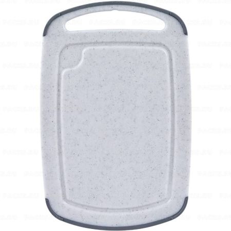 Доска разделочная пластик 36х24х1 Granite белая 1/1 