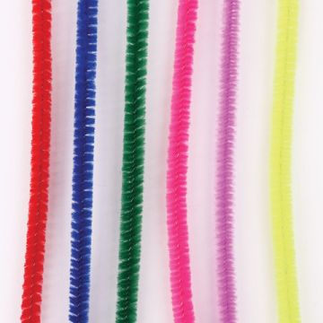 Проволока синельная для творчества ПУШИСТАЯ, 6цв., 30шт., 0,6*30см, ОСТРОВ СОКРОВИЩ (вывод)