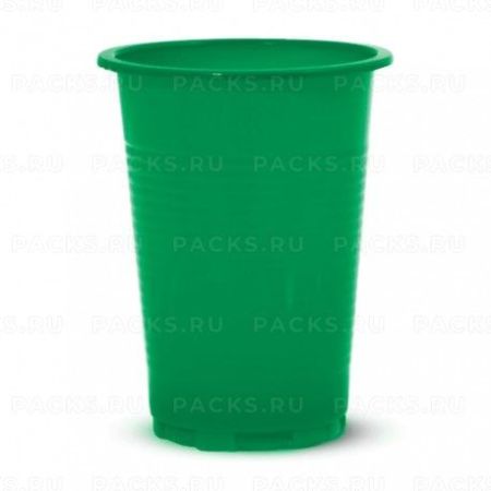 Стакан одноразовый ПП 0,2л цвет зеленый 100/4200