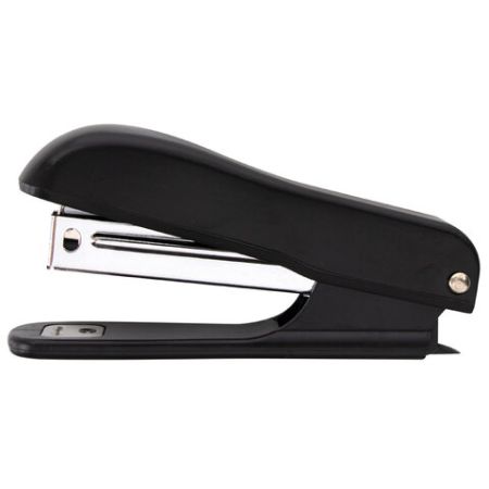 Степлер №10 до 12 листов,  с антистеплером, черный STAFF Profit