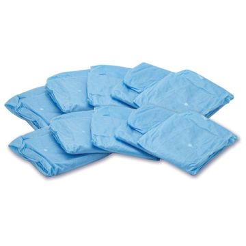Халат на кнопках голубой одноразовый ХХL (10шт) снаблайн 1/10 (Клиент)