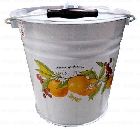 Ведро эмаль 12л с крышкой Ласковый май 1/1 