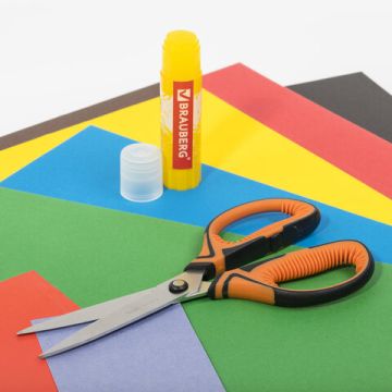 Ножницы 190мм метал разноцветные вставки европодвес Ultra Color Brauberg 1/12 (клиент)