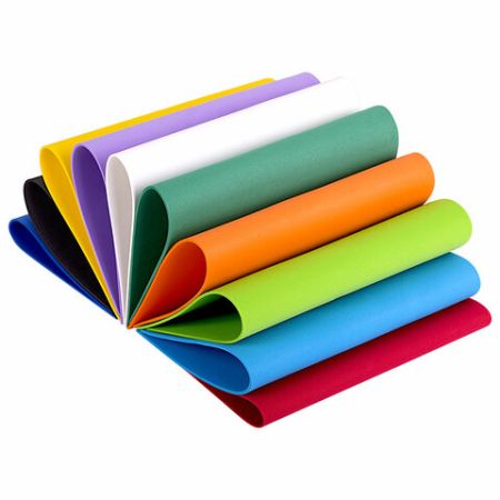 Пористая резина/фоамиран А4, 2 мм ОСТРОВ СОКРОВИЩ 10 л, 10 цв, яркие цвета, набор №1, 660073