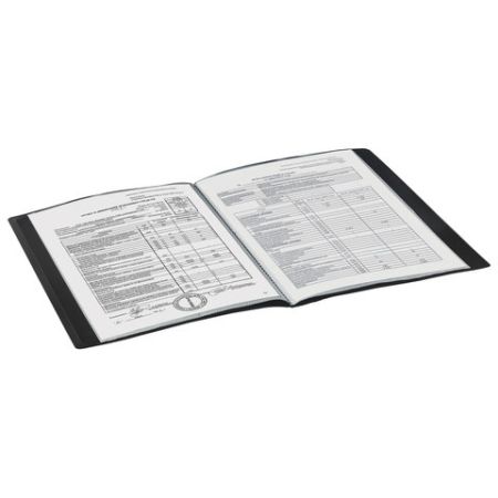 Папка 10 вкладышей STAFF черная 0,5мм 1/90