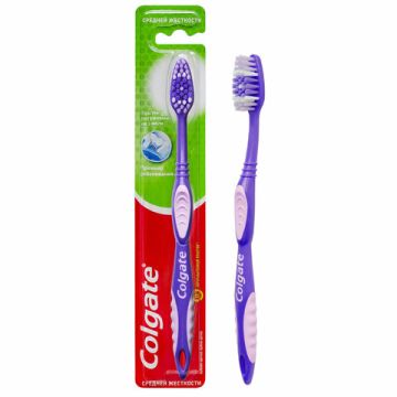 Зубная щетка Colgate Премьер отбеливания средней жесткости 1/72 (Клиент)
