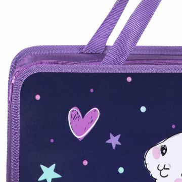 Папка на молнии с ручками А4 пластик 1 отделение, на молнии, ширина 80мм Юнландия 1/30