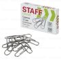 Скрепки 22мм 100шт металлические эконом STAFF 1/33/198