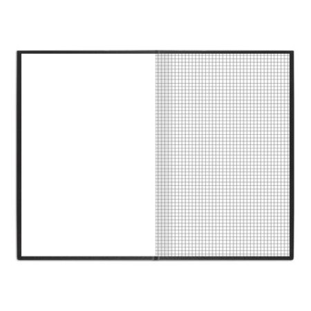 Книга учета 96л 200х290мм клетка  бумвинил черная BRAUBERG 1/10