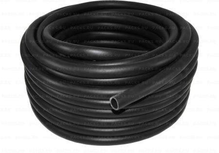 Шланг резиновый черный с оплеткой (50м) 1/1