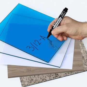 Маркер перманентный черный 1-4,6мм скошенный наконечник CENTROPEN 1/10/200