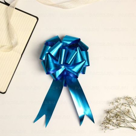 Бант-бабочка 4,5см голубой 1/20