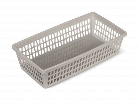 Корзина 210х110х50мм коричнево-серая Велетта 1/68