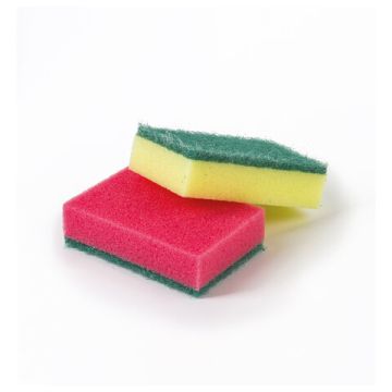Губка для посуды (10шт) 96х64х27мм ЛАЙМА 1/36