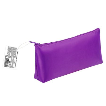 Пенал-косметичка 19х4х9см молния фиолетовый 1/10/60 (Клиент)