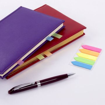 Закладки клейкие пластиковые 45х12мм 5цв.х20л неон Стрелки STAFF 1/48