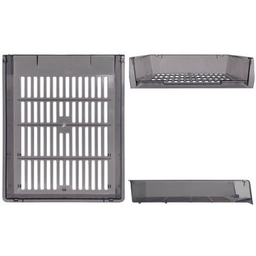 Лоток горизонтальный для бумаг 340х270х70мм (3шт) тонир серый Office Brauberg 1/1 (Клиент)