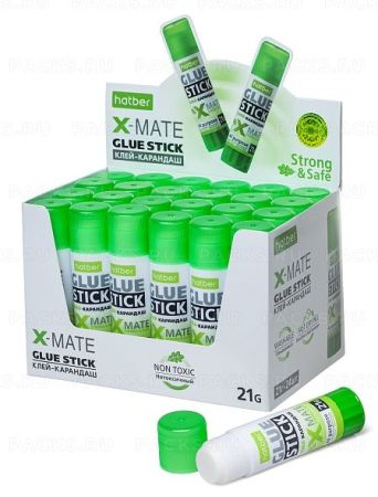 Клей-карандаш 21г X-Mate Хатбер 1/24/576