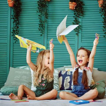 Цветная бумага А4 2-сторонняя офсетная 16л 8цв на скобе  200х280мм (2 вида) ЮНЛАНДИЯ 1/80