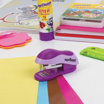 Степлер №10 до 15л с антистеплером ЮНЛАНДИЯ МИНИ 1/24