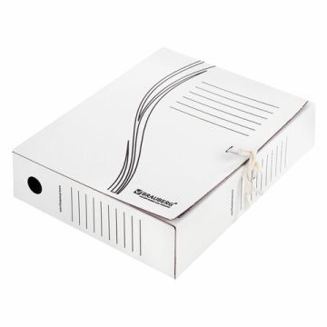 Накопитель документов Папка с завязками 75мм БЕЛЫЙ на 700л BRAUBERG 1/50 (клиент)