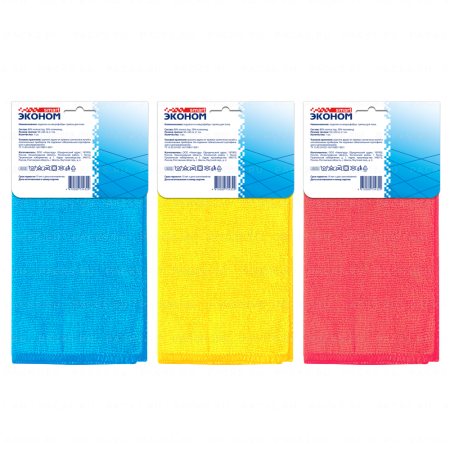 Салфетка микрофибра (50х60) для пола Эконом Smart 1/20