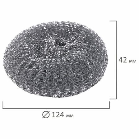 Мочалка для посуды стружка метал. ЛАЙМА, сетчатые 60г 1/120 (клиент)