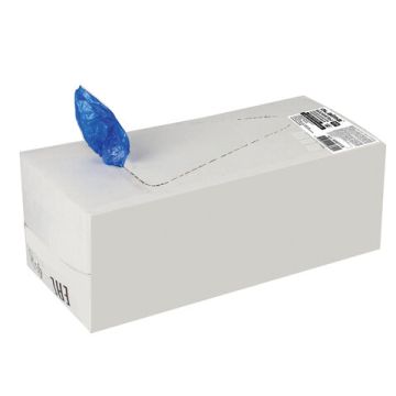 Чехол для обуви бахилы ЛАЙМА СВЕРХПРОЧНЫЕ (300пар)40х14 100мкм двойная резинка 1/6 (Клиент)