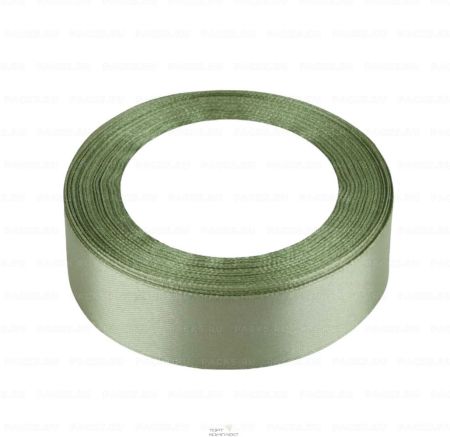Лента атласная 25мм 25м фисташковый 1/5