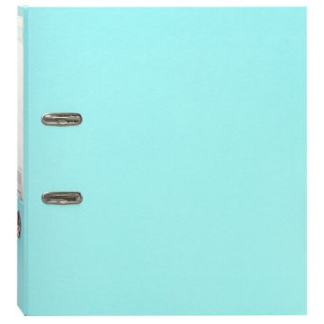 Папка-регистратор А4 75мм BRAUBERG ламинированная мятная 1/20