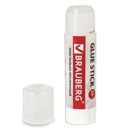 Клей-карандаш 25г Crystal BRAUBERG 1/12/432 (клиент)