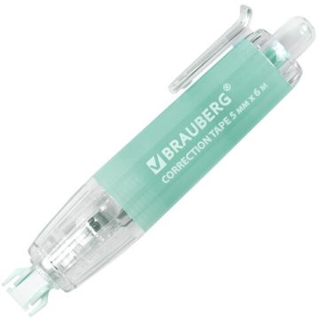 Корректирующая лента 5мм х 6м ассорти BRAUBERG PASTEL 1/24