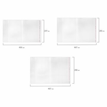 Обложка ПЭ для тетрадей и учебников НАБОР 27 шт ПЛОТНЫЕ 100 мкм универсальные ЮНЛАНДИЯ 1/20 (Клиент)