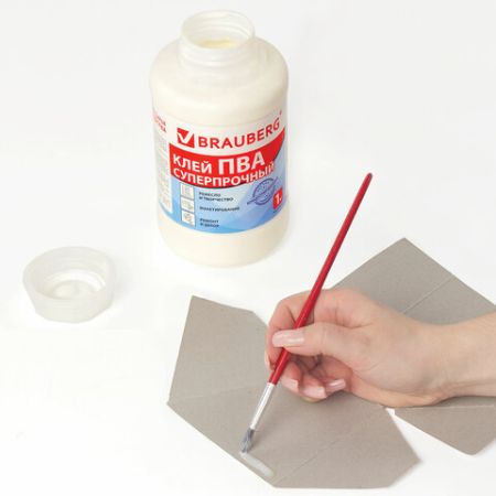 Клей ПВА 1кг суперпрочный керамика ткань кожа дерево бумага картон