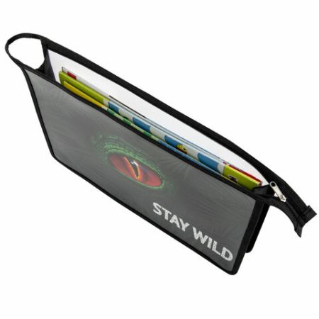 Папка для тетрадей ЮНЛАНДИЯ А4, 1 отделение, пластик, на молнии, Stay wild, 271081