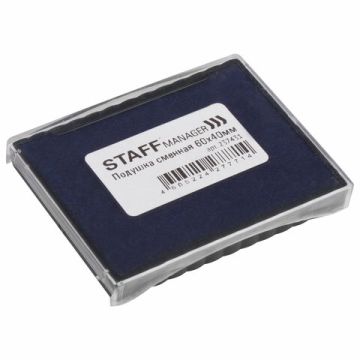 Штемпельная подушка синяя 60х40мм Printer 8028, Printer 8027 STAFF  1/10/100