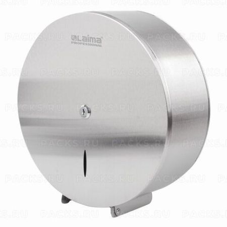 Диспенсер для туалетной бумаги  LAIMA PROFESSIONAL INOX (Система T1) нерж сталь 1/10