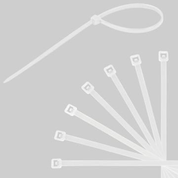 Хомуты (стяжки) нейлоновые 2,5ммх200мм комплект 100шт SONNEN белые 1/50/250 (Клиент)