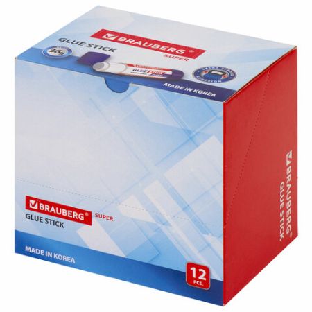 Клей-карандаш 36г BRAUBERG Super 1/12/360 (Клиент)