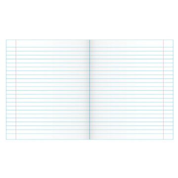 Тетрадь 18л линия с полями ПЗБМ  /210