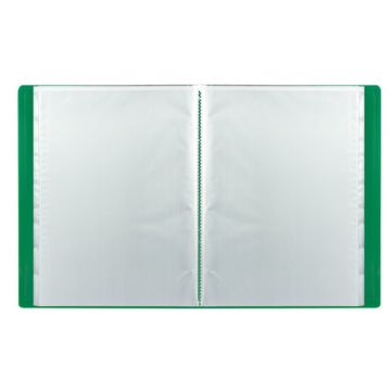 Папка  40 вклад. STAFF, зеленая, 0,5мм 1/5/40 (Клиент)