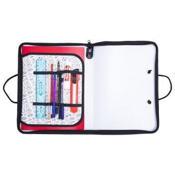 Папка для труда на молнии с ручками ПИФАГОР А4, 1 отделение, пластик, органайзер, Race, 270880