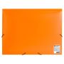 Папка на резинках BRAUBERG Office, оранжевая, до 300 листов, 500 мкм 1/50