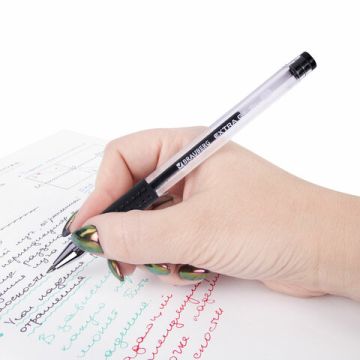 Ручка гелевая черная 0,5мм с грипом Brauberg Extra GT 1/12 (Клиент)