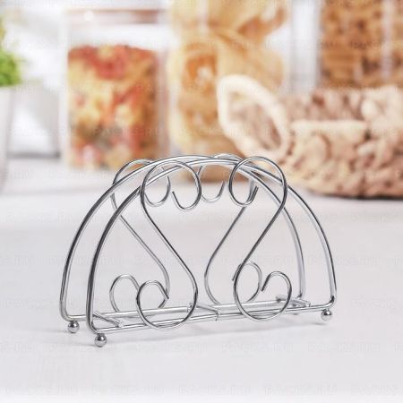 Салфетница Доляна завитки метал 1/120 