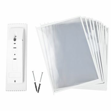 Демосистема настенная на 10 панелей с 10 белыми панелями А4 STAFF 1/1 (клиент)