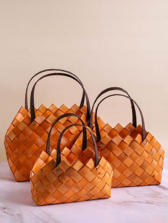 Корзина плетеная 37х21х22см шпон L 1/1