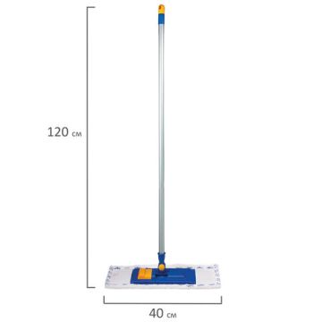 Швабра с флаундером 40см насад МОП микроф/абразив (карман) для дома и офиса LAIMA 1/24 (Клиент)